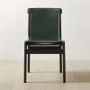 Furniture * | Cb2 Original Burano Green Leather Sling Chair