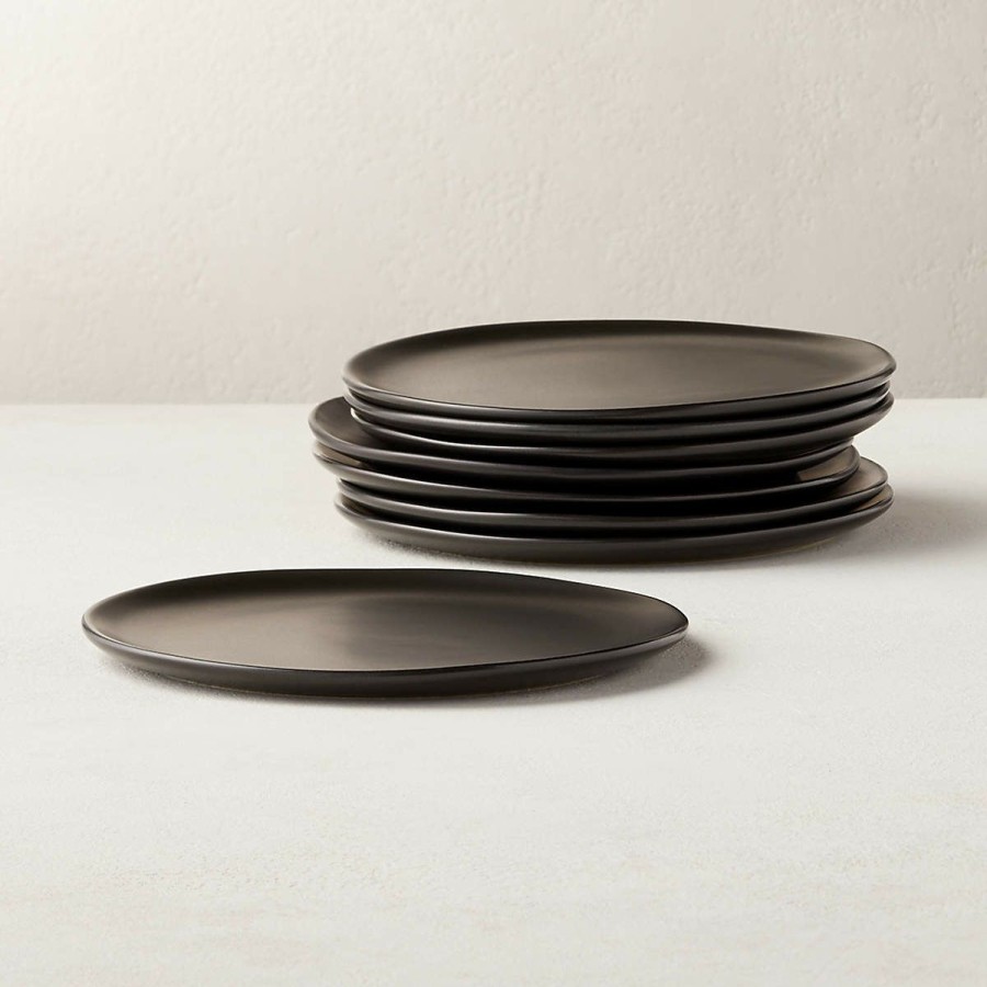 Kitchen & Dining * | Cb2 Discounts Crisp Matte Salad Plate Set Of 8