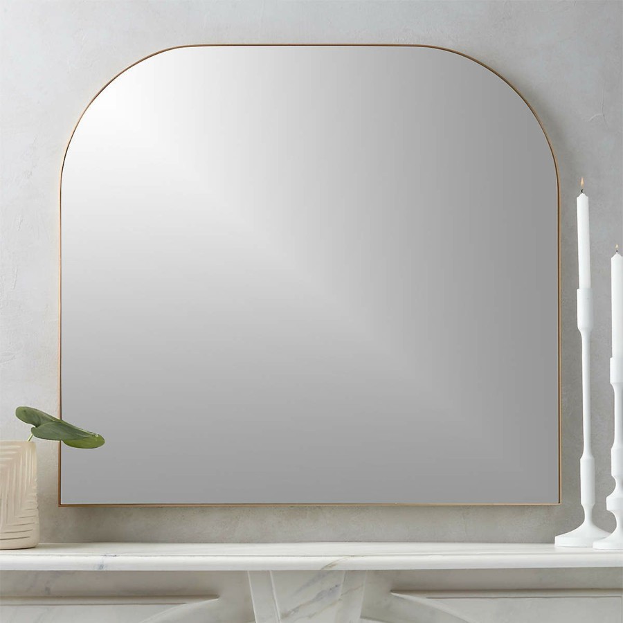 Decor & Mirrors * | Cb2 Quick Delivery Infinity Mantel Wall Mirror 42 X37