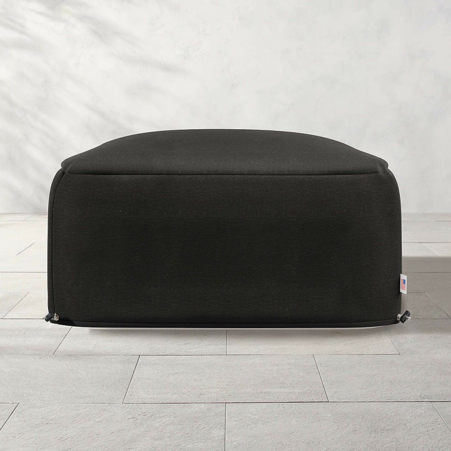 Outdoor * | Cb2 Latest Suelo Outdoor Ottoman Cover