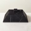 Decor & Mirrors * | Cb2 Fashionable Pyramid Black Marble Box