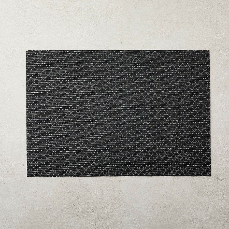 Kitchen & Dining * | Cb2 Latest Boa Reversible Black Placemat