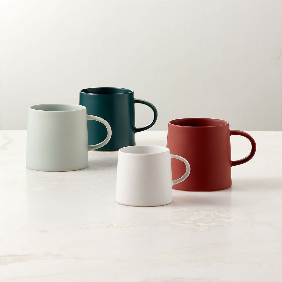 Kitchen & Dining * | Cb2 Reliable Quality Valley Green Coffee Mug