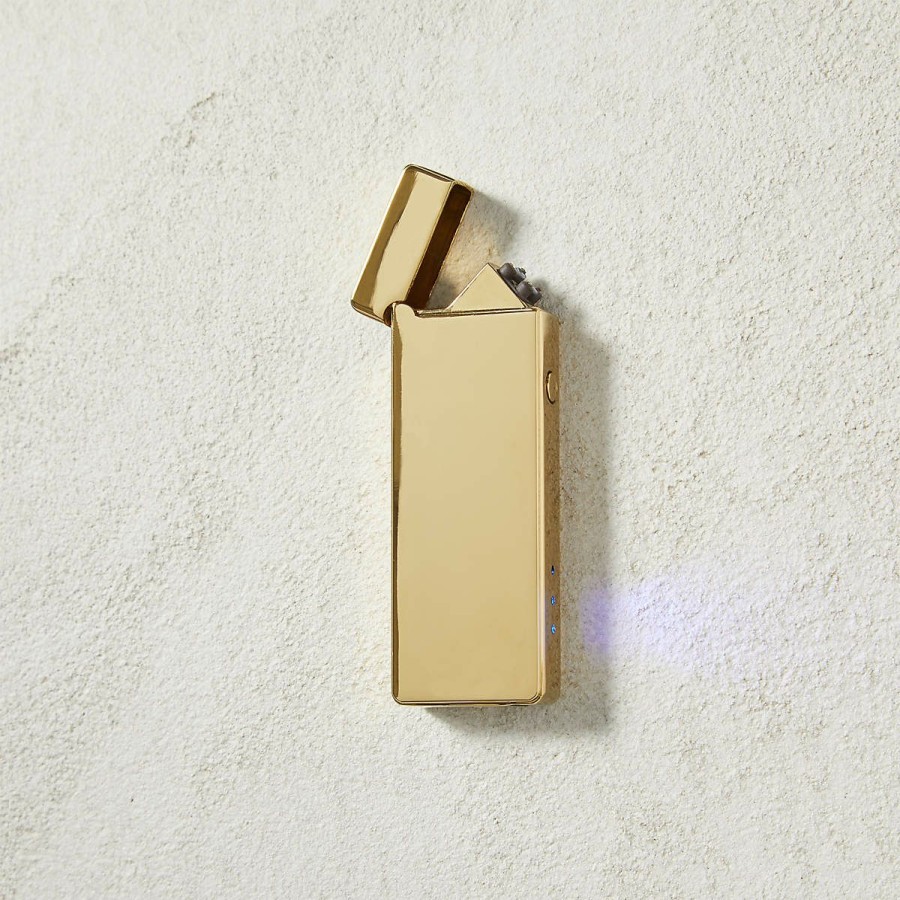 Decor & Mirrors * | Cb2 Wholesale Brass Usb Candle Lighter