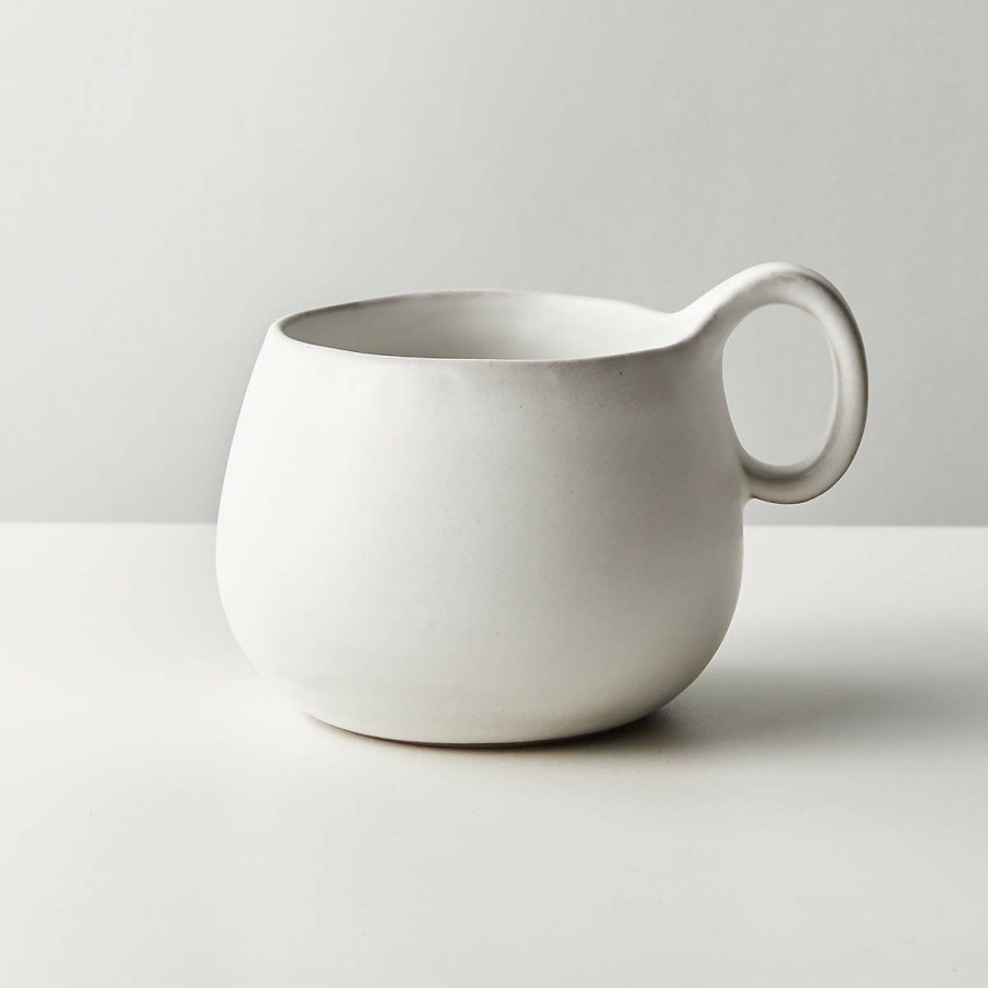 Kitchen & Dining * | Cb2 Original Madera White Coffee Mug