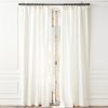 Decor & Mirrors * | Cb2 Reliable Quality Heavyweight Linen Window Curtain Panel 48"X84"