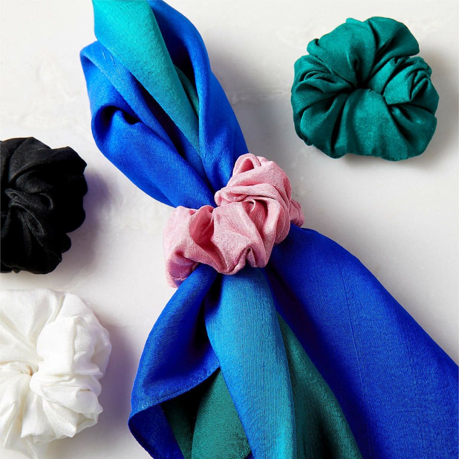 Kitchen & Dining * | Cb2 Original Scrunchie Napkin Rings Set Of 4