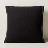 Pillows & Throws * | Cb2 Reliable Quality Evora Black Throw Pillow 23