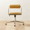 Furniture * | Cb2 Discounts Orsen Saddle Leather Office Chair