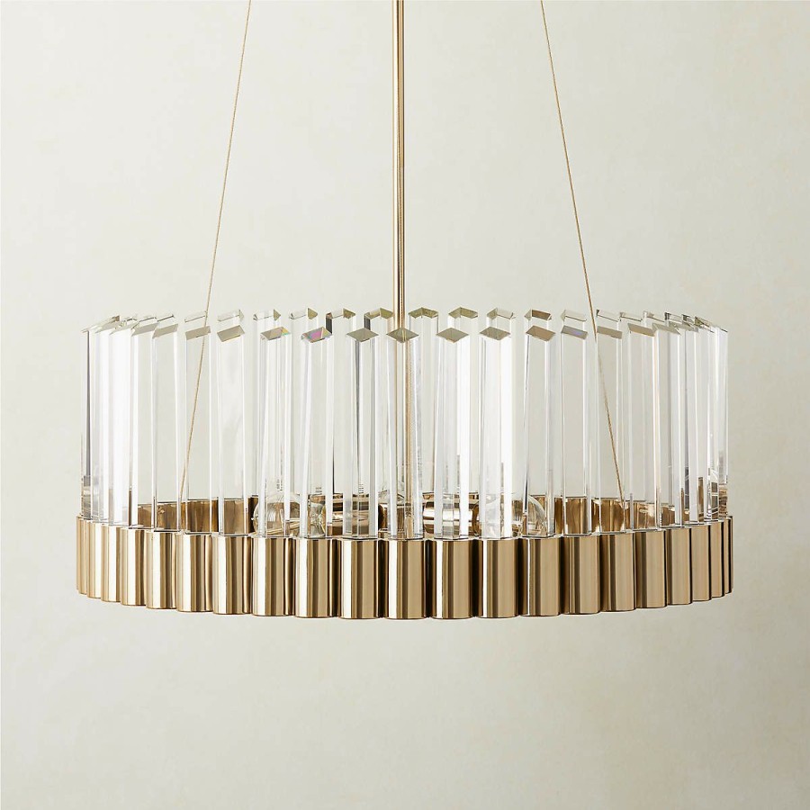 Lighting * | Cb2 Discount Sale Risette And Crystal Chandelier