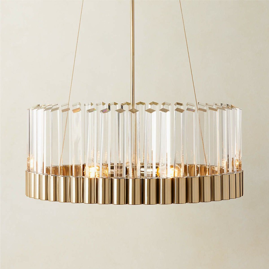 Lighting * | Cb2 Discount Sale Risette And Crystal Chandelier