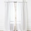 Decor & Mirrors * | Cb2 Quick Delivery Linen Sheer Window Curtain Panel 48 X84