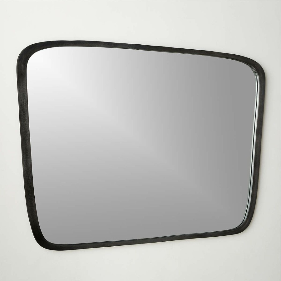 Decor & Mirrors * | Cb2 Promotions Ponder Large Wall Mirror 48 X34