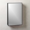 Decor & Mirrors * | Cb2 New Arrivals Infinity Black Medicine Cabinet 18 X27