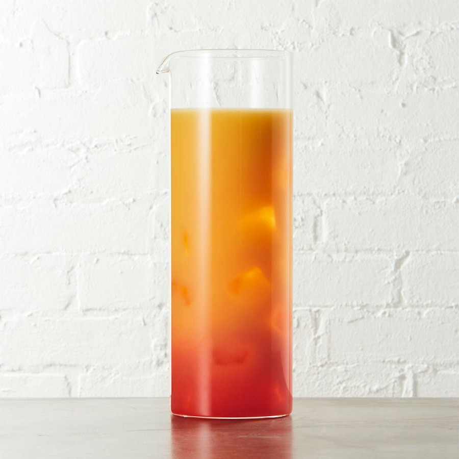 Kitchen & Dining * | Cb2 New Arrivals Beaker Large Glass Pitcher