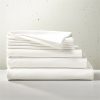 Bedding & Bath * | Cb2 New Arrivals Organic Cotton Sateen 520-Thread-Count Full/Queen Bedding Set