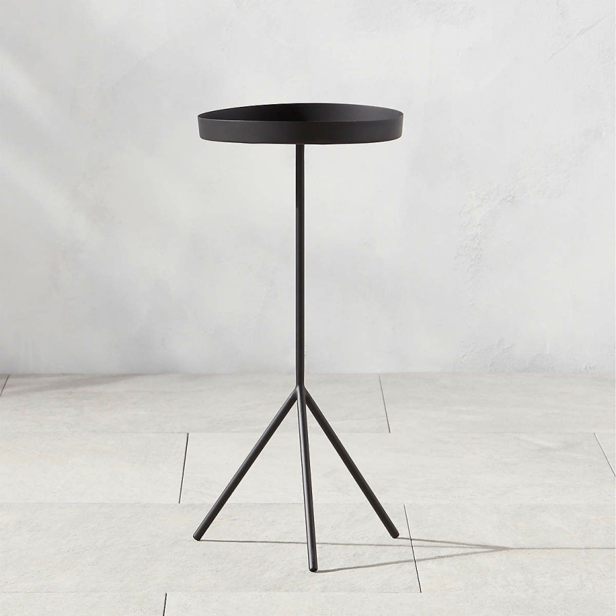 Outdoor * | Cb2 Popular Pavilion Cocktail Table/Plant Stand 21.5