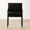 Furniture * | Cb2 Promotions Segur Black Boucle Armchair