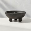 Outdoor * | Cb2 Quick Delivery Black Terra Cotta Incense Burner