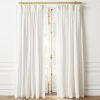 Decor & Mirrors * | Cb2 Fashionable Pleated White Linen Window Curtain Panel 48 X120