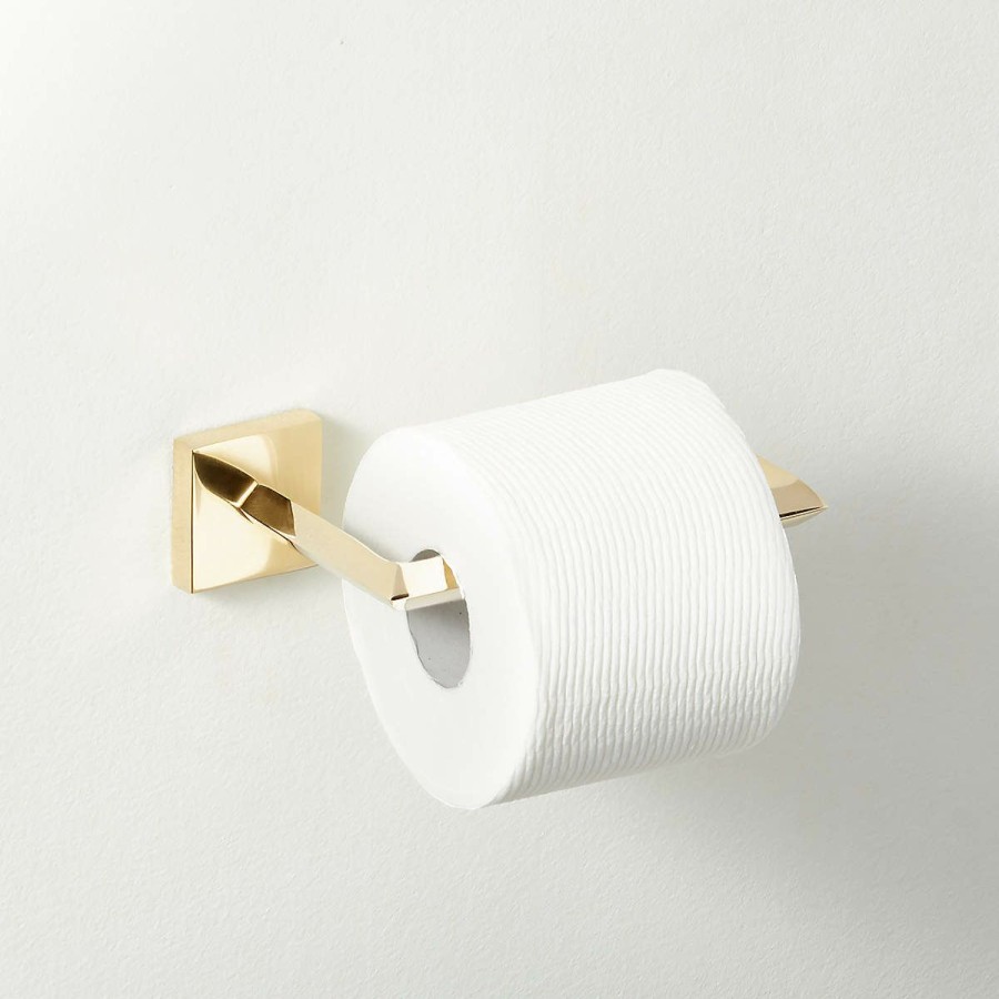 Bedding & Bath * | Cb2 Original Blaine Wall Mounted Toilet Paper Holder