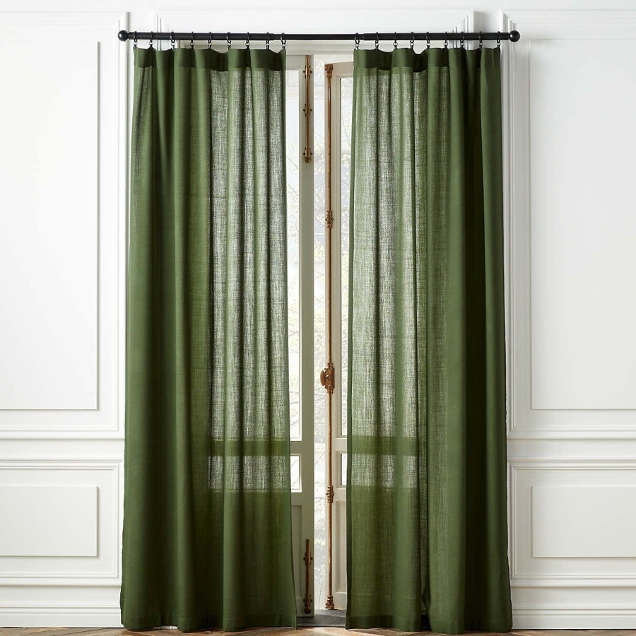 Decor & Mirrors * | Cb2 Promotions Boule Black Curtain Rod With Black Finials 28 -48 X1.25