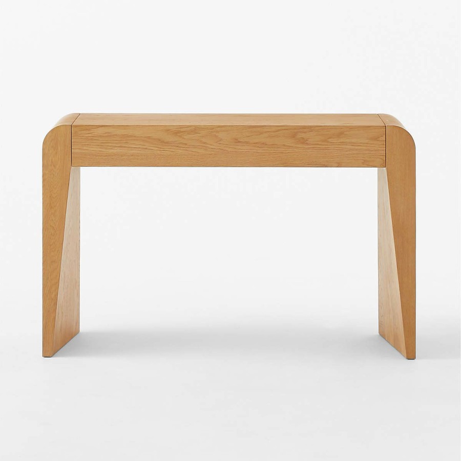 Furniture * | Cb2 New Arrivals Selena Wood Vanity Table