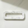 Kitchen & Dining * | Cb2 Special Link White Marble Trivet